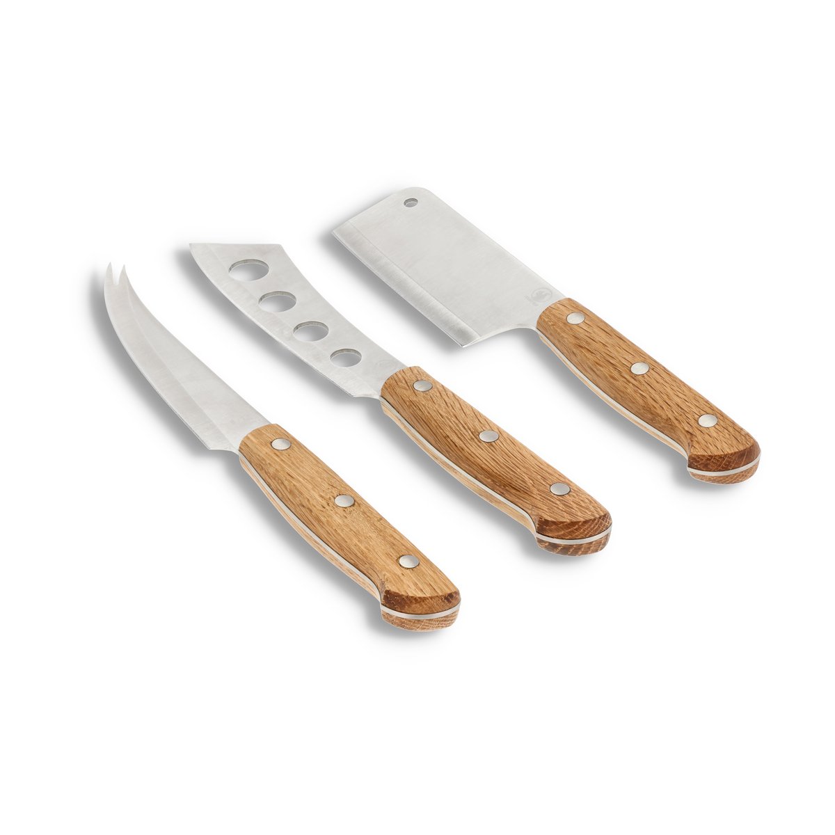 Morsø Foresta Käsemesser-Set 3-teilig Eiche-edelstahl