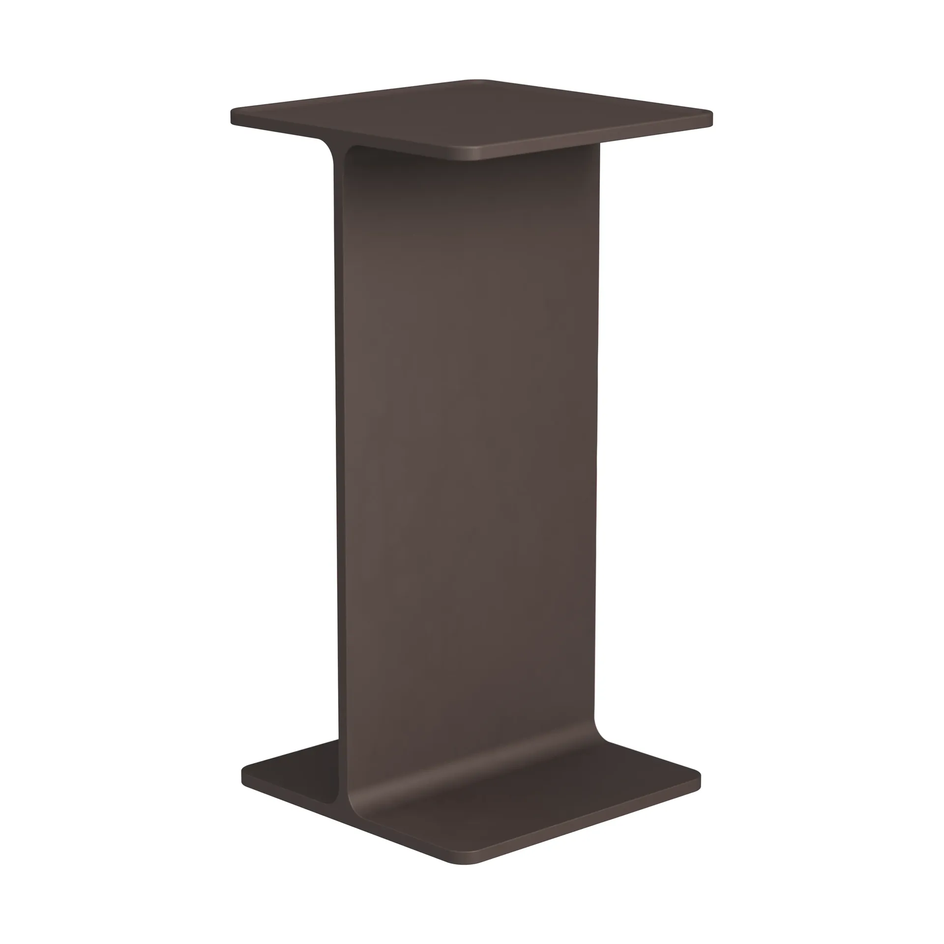 Museum Pedestal Sockel, Dunkelbraun, 15x15x30 cm Museum