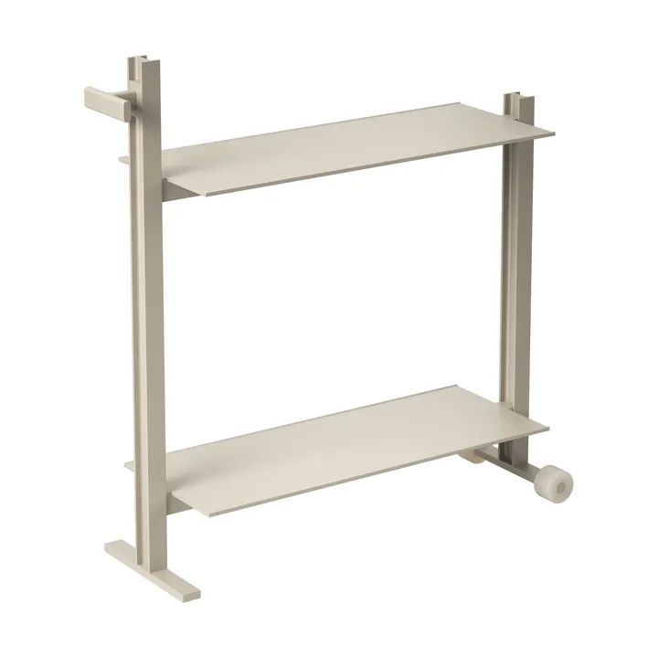 Museum Trolley Servierwagen - Beige, 74,5x77,5x24 cm - Museum
