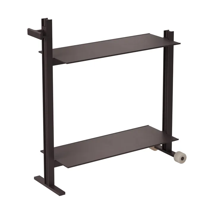Museum Trolley Servierwagen - Dunkelbraun, 74,5x77,5x24 cm - Museum