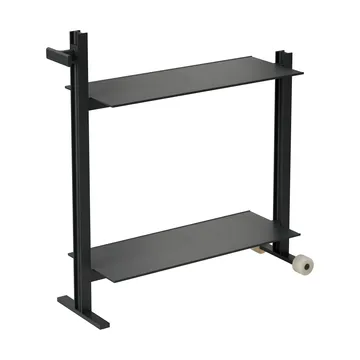 Museum Trolley Servierwagen - Schwarz, 74,5x77,5x24 cm - Museum