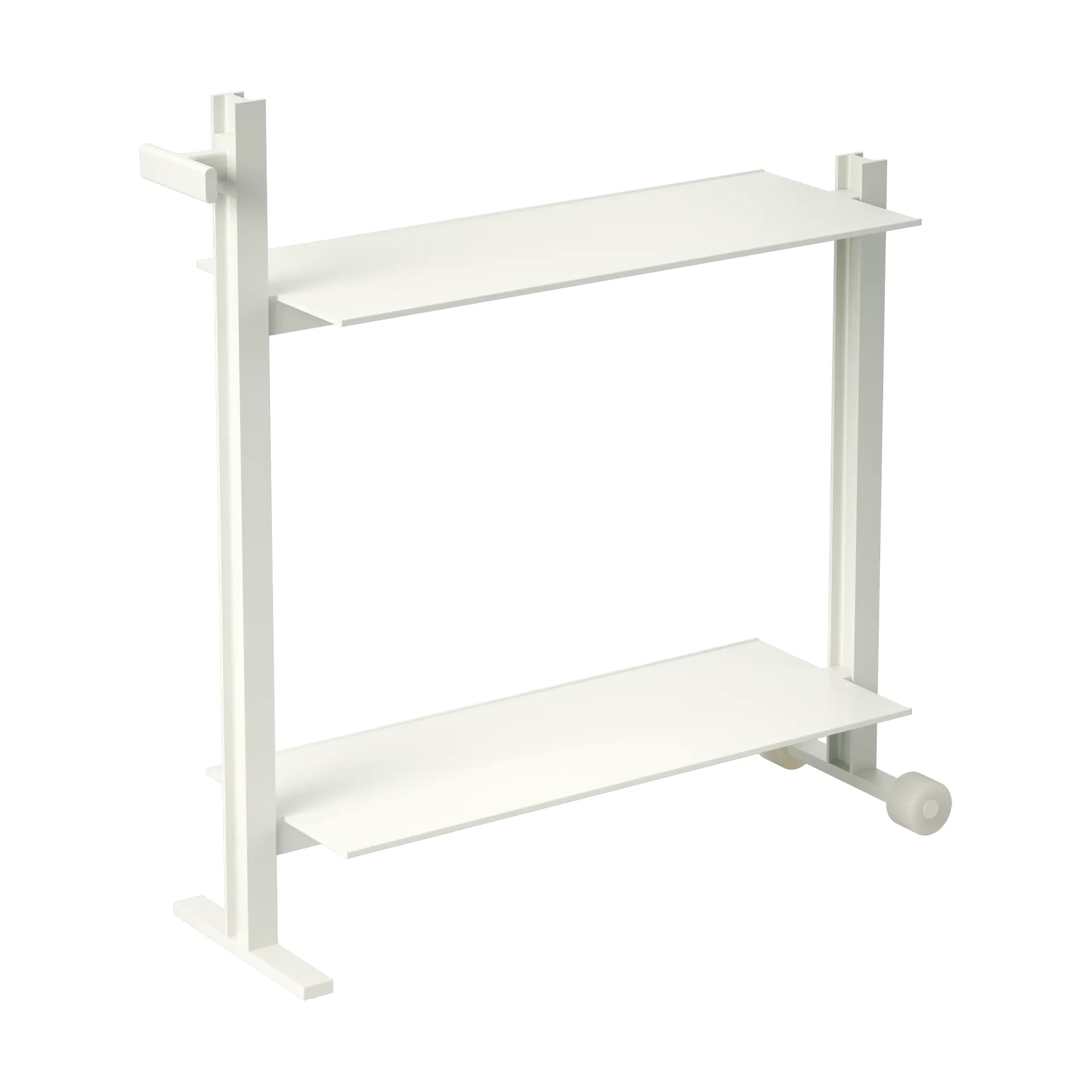 Museum Trolley Servierwagen, Weiß, 74,5x77,5x24 cm Museum