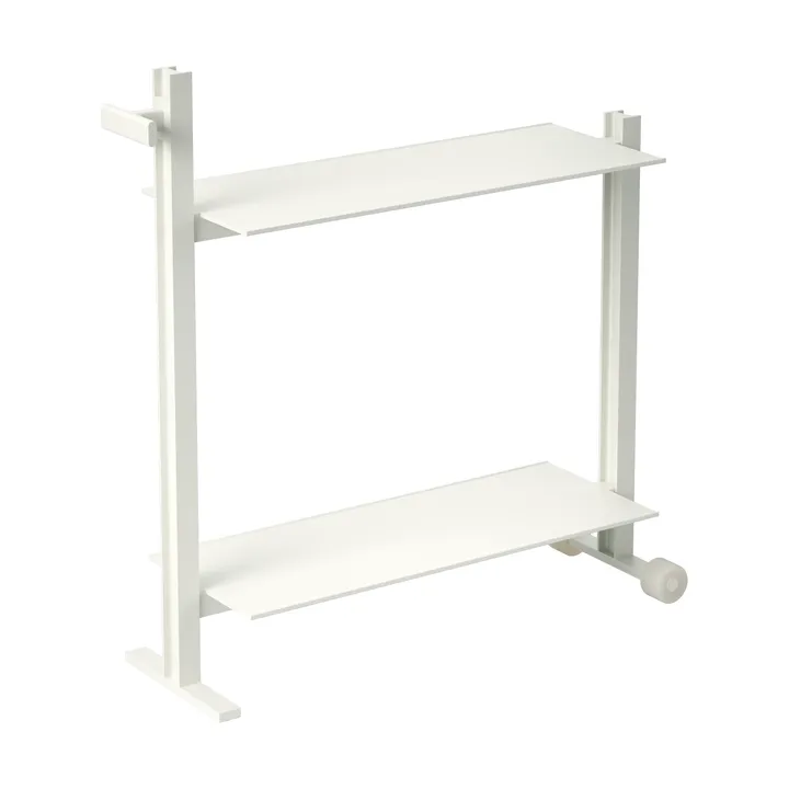Museum Trolley Servierwagen - Weiß, 74,5x77,5x24 cm - Museum
