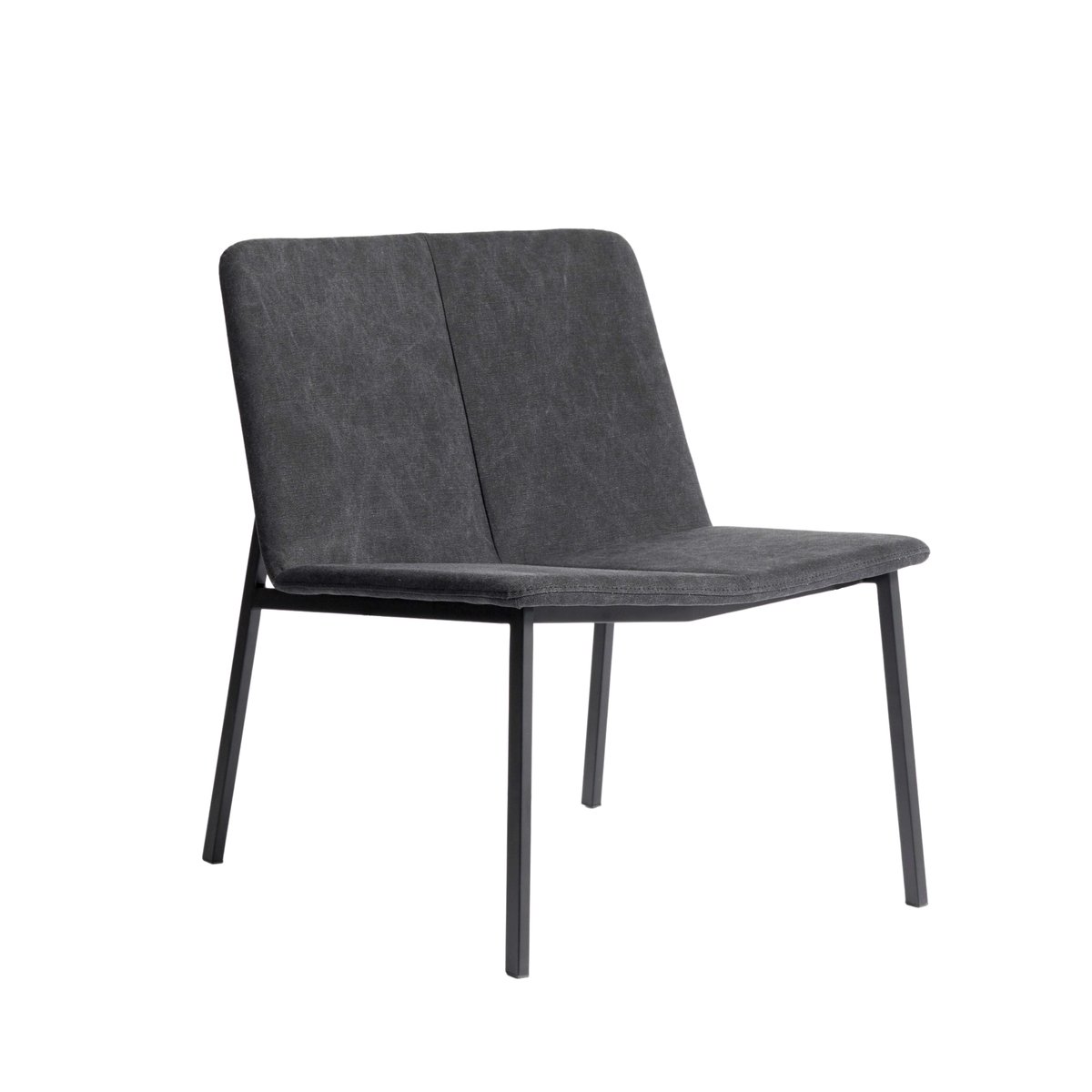 MUUBS Chamfer Loungesessel Anthrazit
