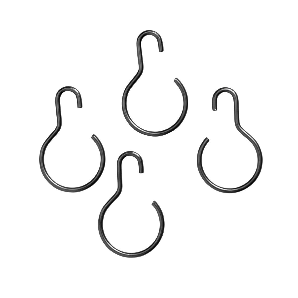 MUUBS Copenhagen S Haken 4er-Pack Grau