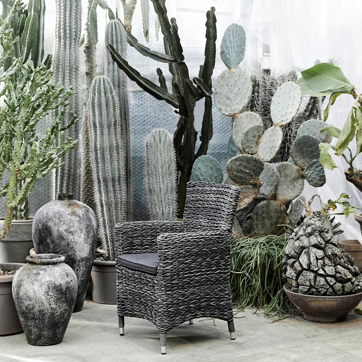 Echo Blumentopf h50cm Ø37 cm, Rost-grau MUUBS