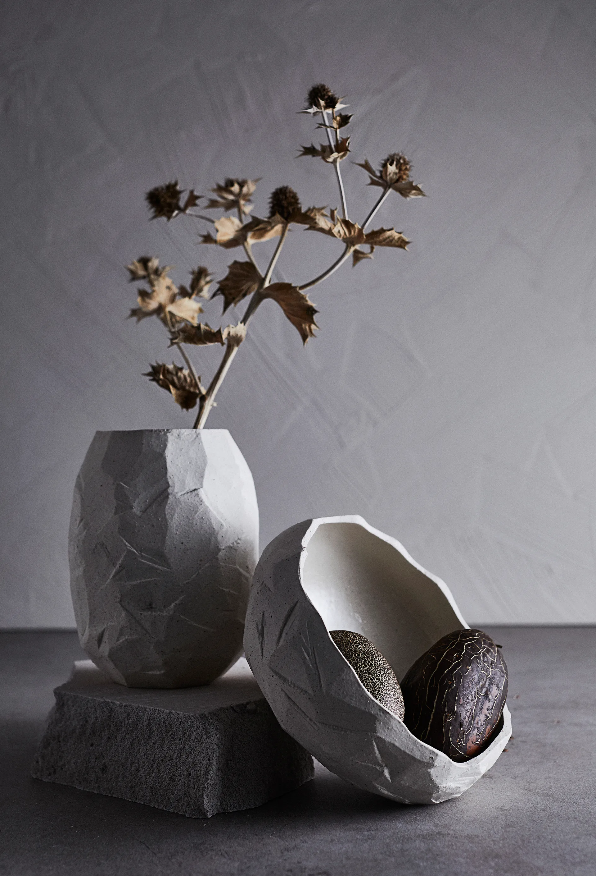 Kuri Servierschale Ø25cm, Sand MUUBS