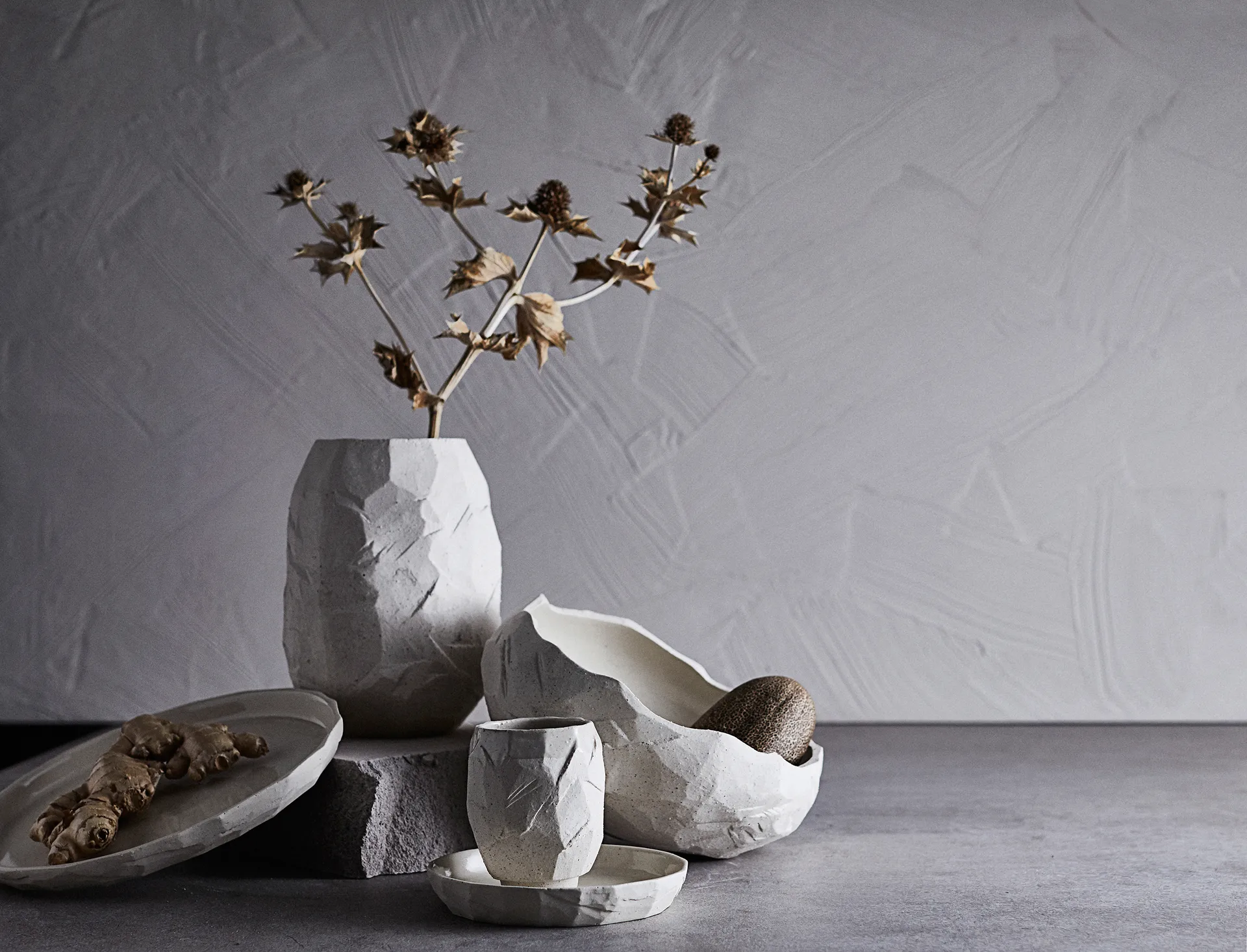 Kuri Vase 21cm, Sand MUUBS