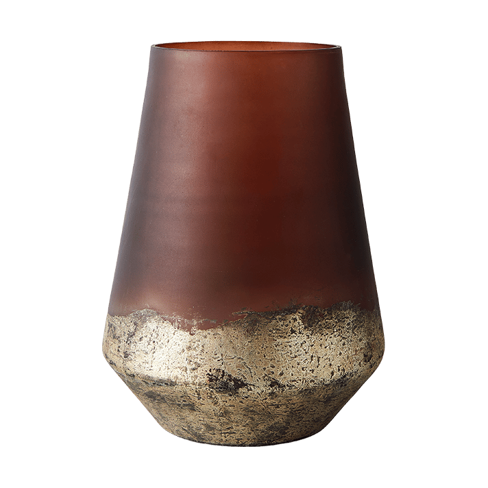 Lana Vase Ø18x26 cm - Brown-gold - MUUBS