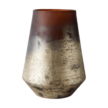 Lana Vase Ø18x26 cm - Brown-gold - MUUBS