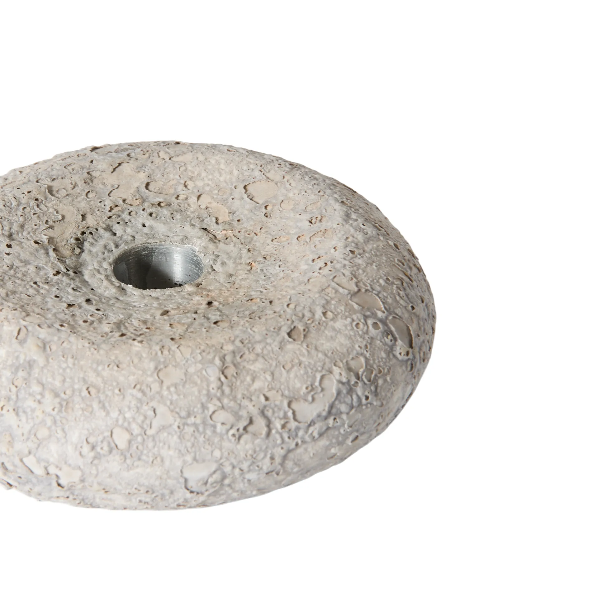 Luna Kerzenhalter, Grey, Ø13×4,8 cm MUUBS