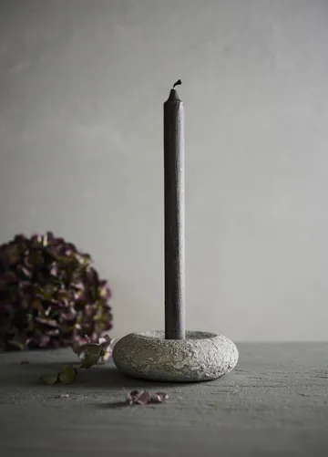 Luna Kerzenhalter - Grey, Ø13×4,8 cm - MUUBS