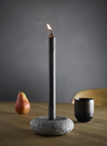 Luna Kerzenhalter - Grey, Ø13×4,8 cm - MUUBS