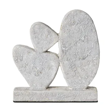 Luna Skulptur - Grey, 12x3x21,5 cm - MUUBS