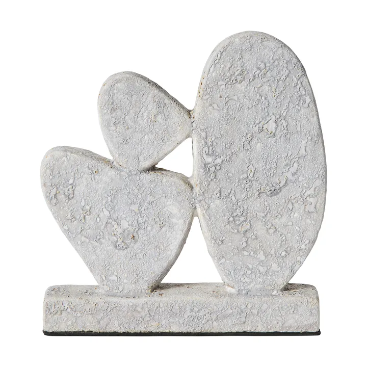 Luna Skulptur - Grey, 12x3x21,5 cm - MUUBS