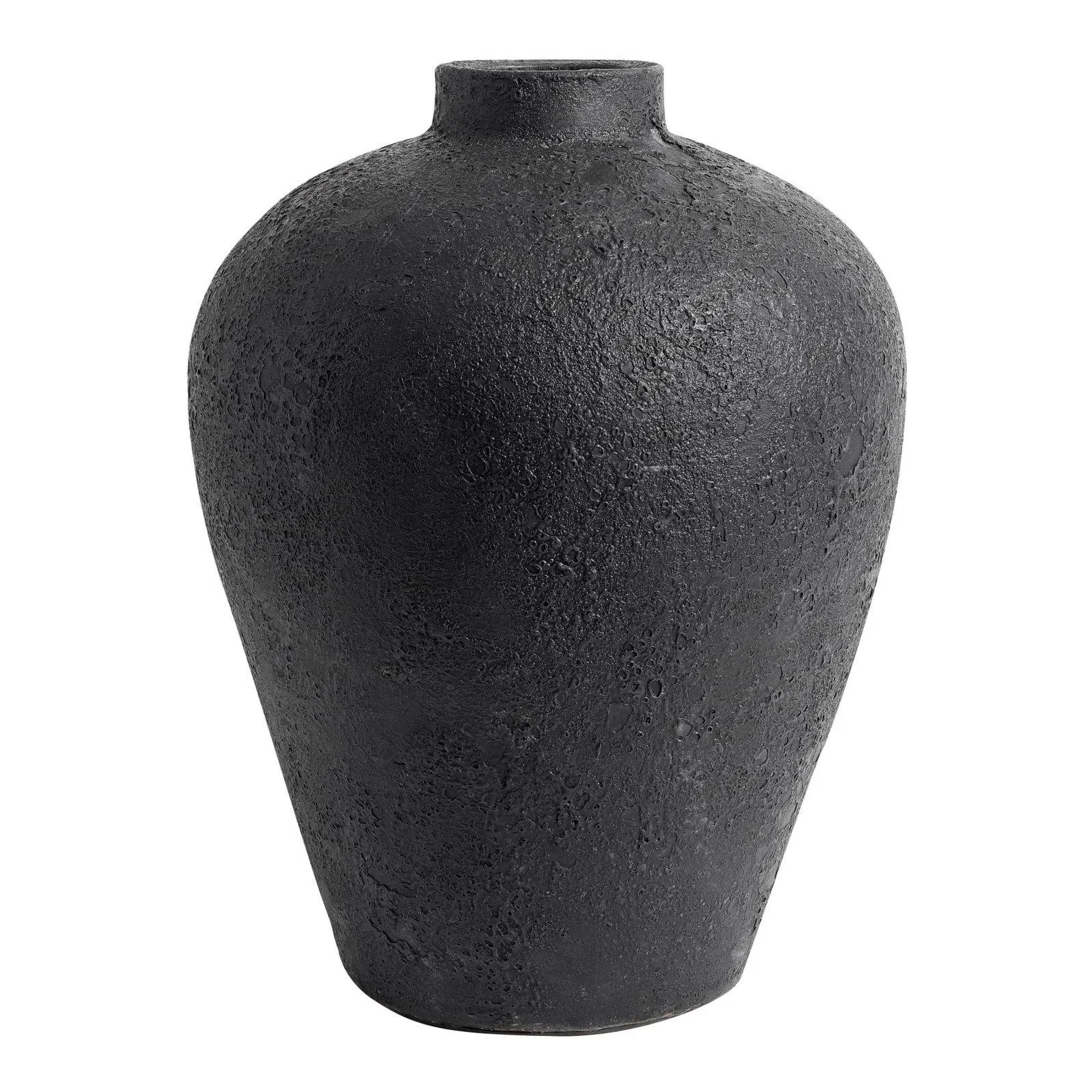 Luna Topf 40 cm, Schwarz-terrakotta MUUBS