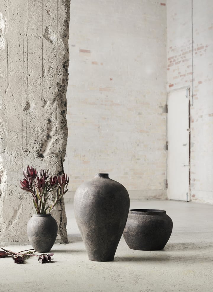 Memory Blumentopf-Vase 60 cm - Braun/graue Terrakotta - MUUBS
