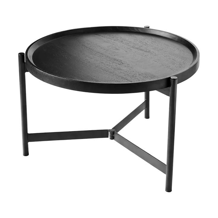 Nevada Couchtisch Ø70 cm - Schwarz - MUUBS