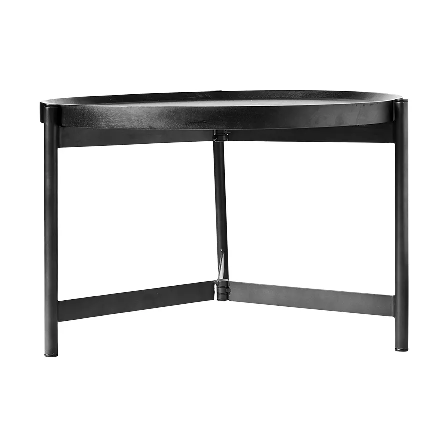 Nevada Couchtisch Ø70 cm, Schwarz MUUBS