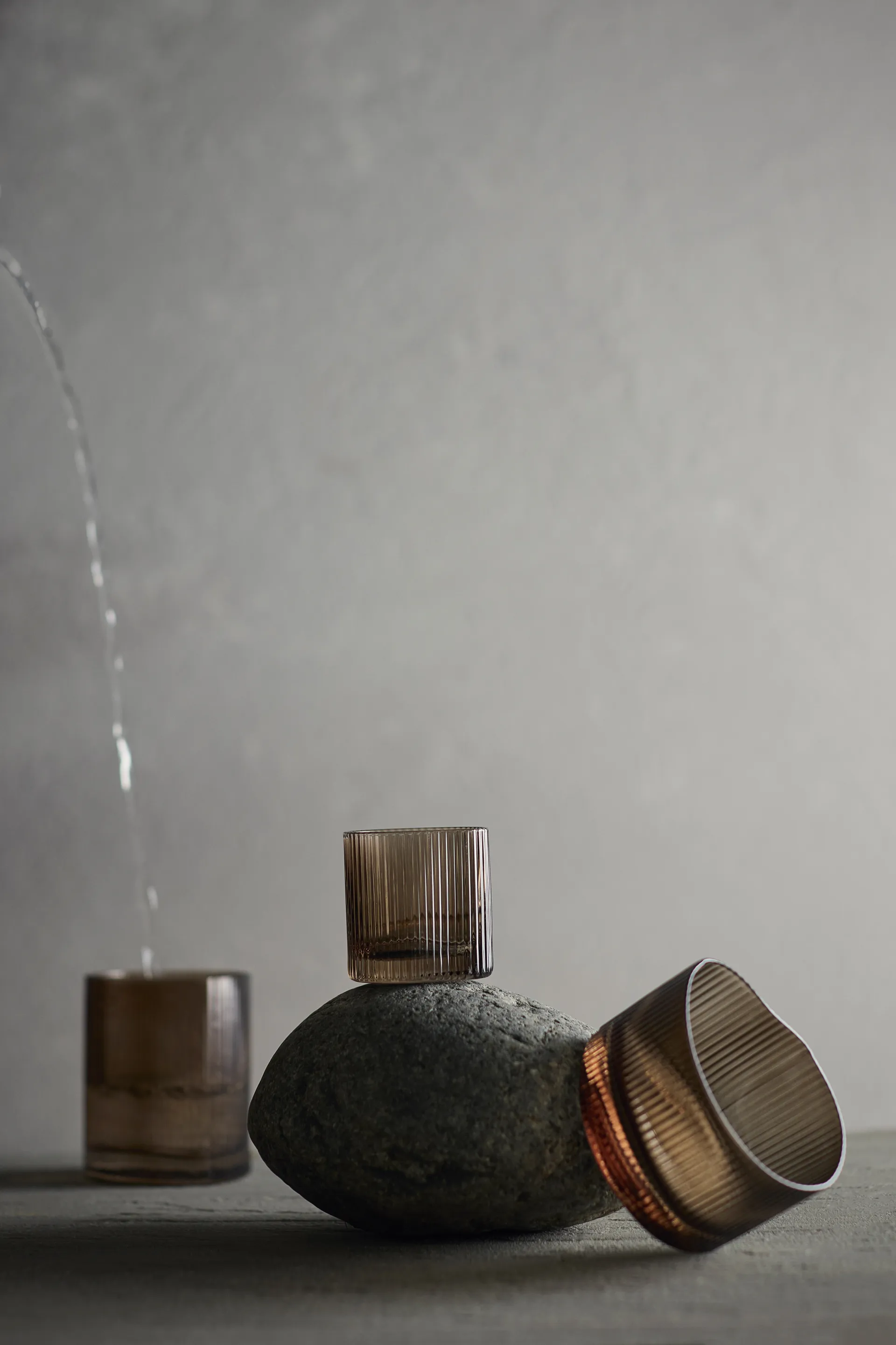 Ripe Trinkglas niedrig 20 cl, Smoked brown MUUBS