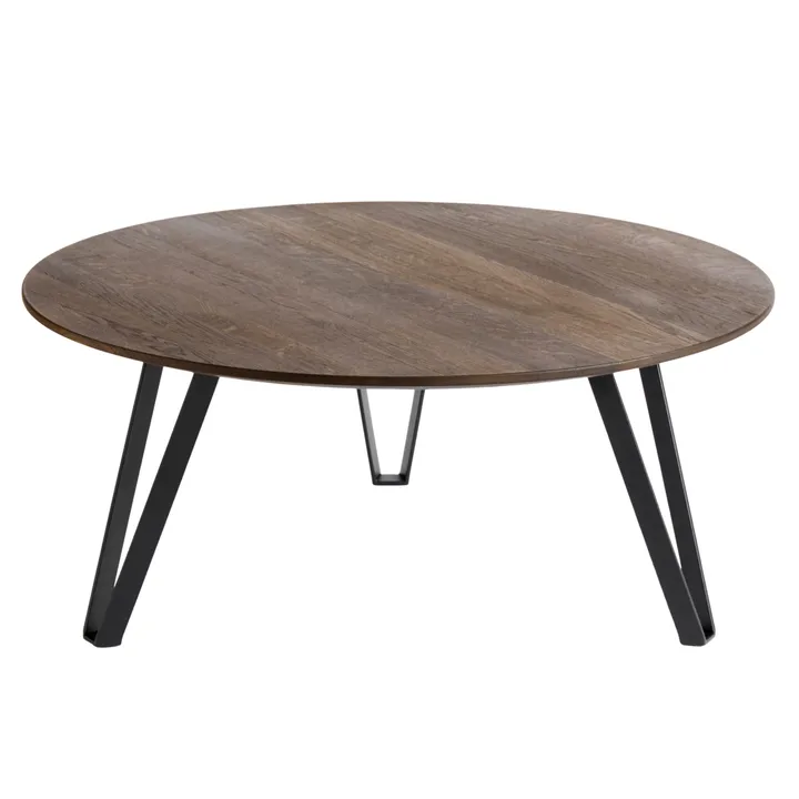 Space Couchtisch Ø90cm - Geräucherte Eiche - MUUBS