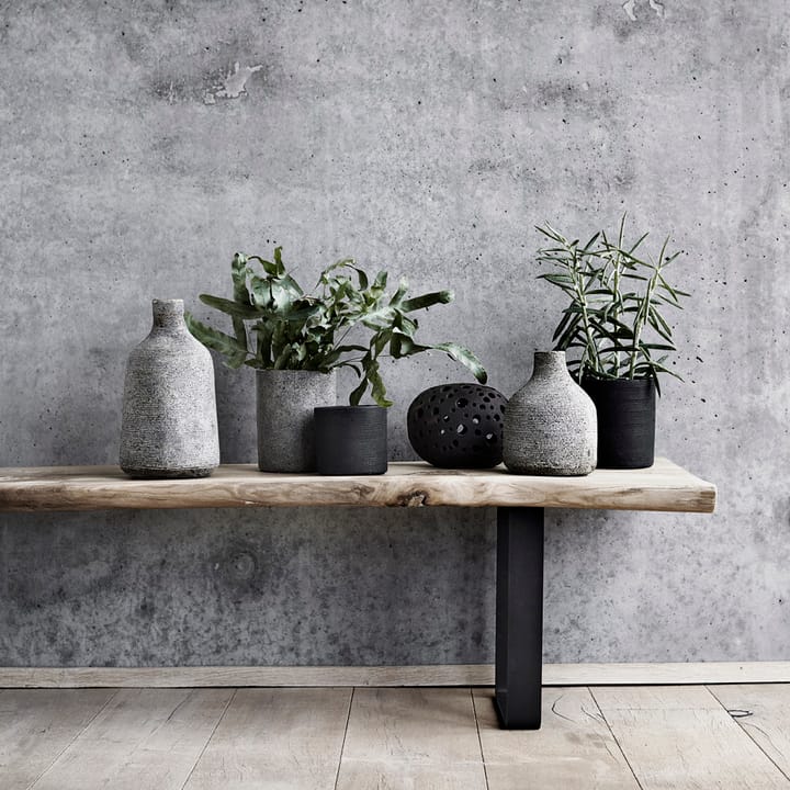 Stain Vase klein - Grau-braun - MUUBS