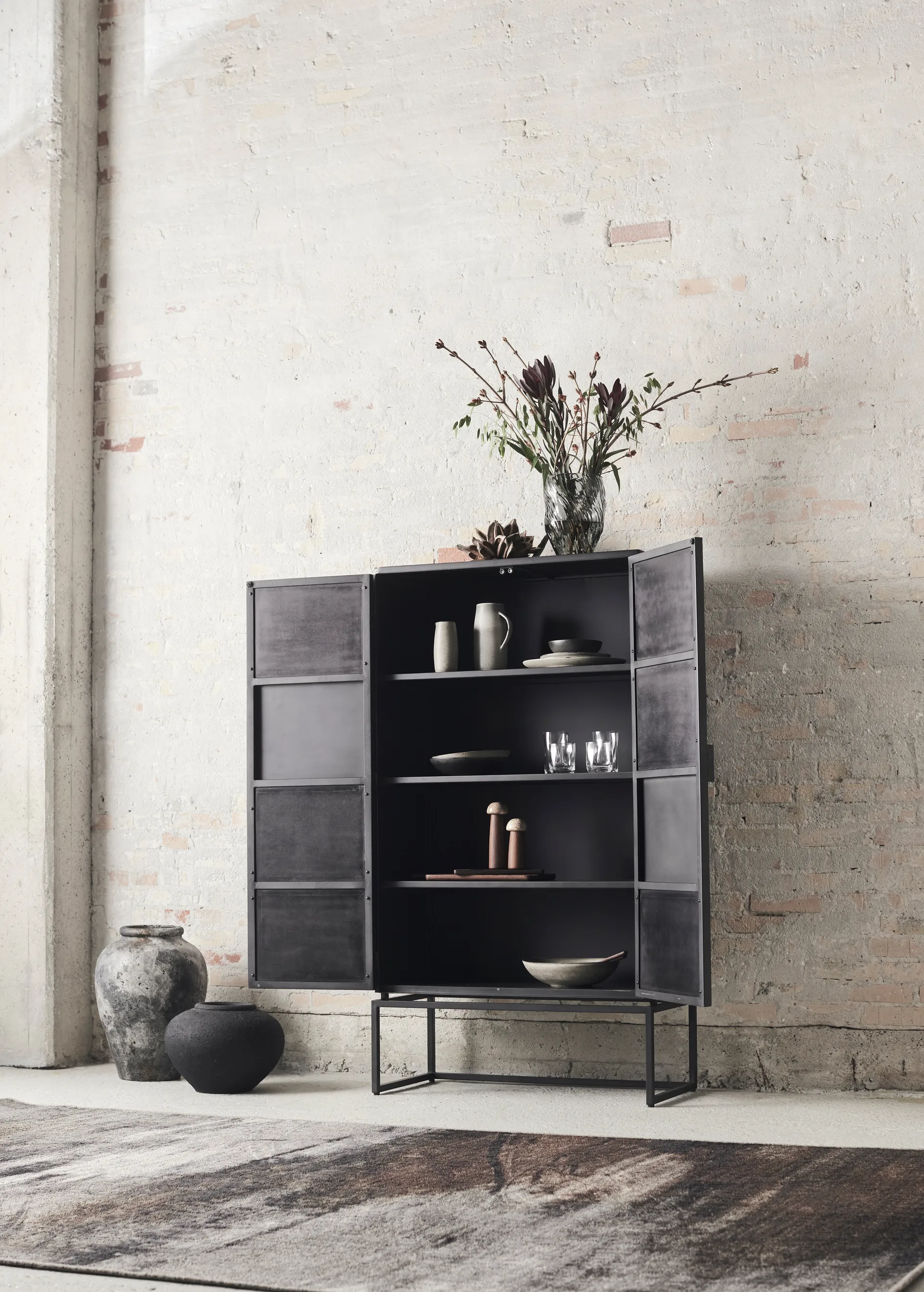 Yami Salz- und Pfeffermühle M, Verkohltes Eschenholz-Marmor MUUBS