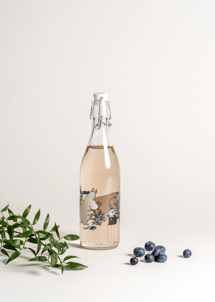 Blueberries Glasflasche 0,5 L, Transparent Muurla