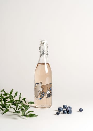Blueberries Glasflasche 0,5 L - Transparent - Muurla