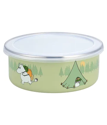 Campers Mumin Emailledose mit Deckel - 0,8 L - Muurla