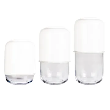 Capsule verstellbare Vase 18-28cm - Weiß-klar - Muurla