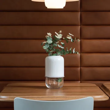 Capsule verstellbare Vase 18-28cm - Weiß-klar - Muurla