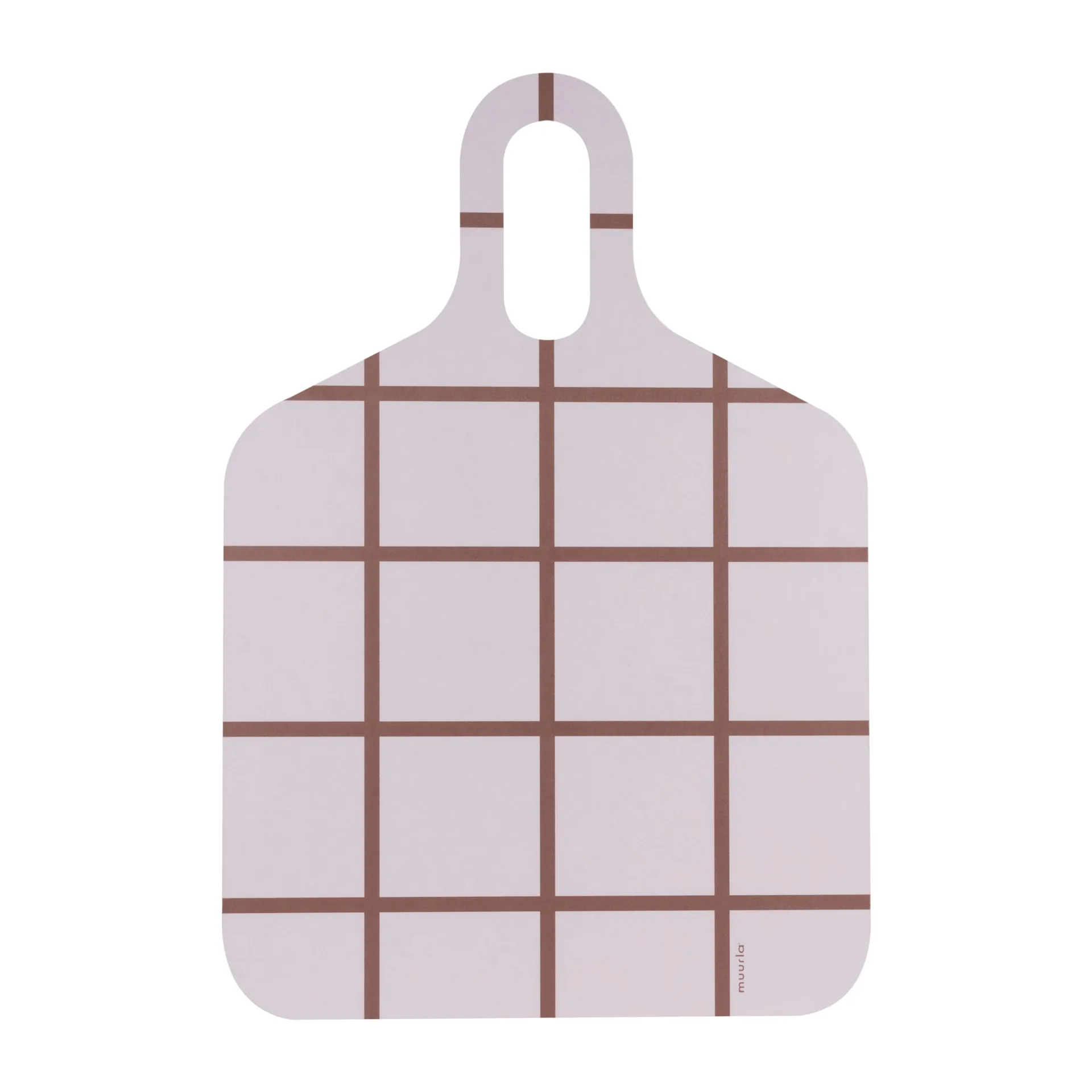 Checks & Stripes Tablett 30 x 44cm, Brown-beige Muurla