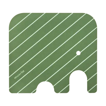 Elephant Glasuntersetzer 11x10 cm - Green - Muurla