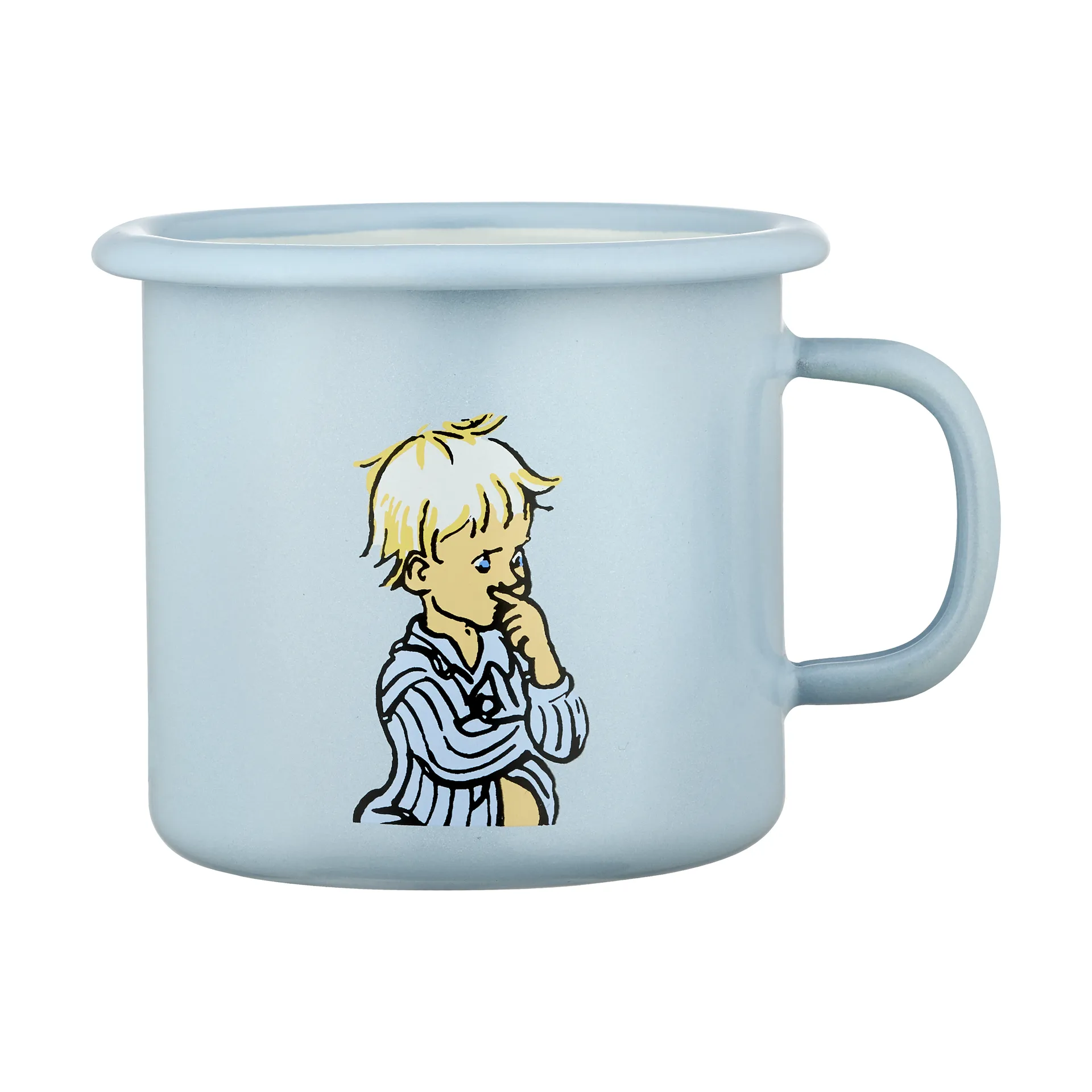 Emil blue Emaillierter Becher 2,5 dl, Emil Muurla