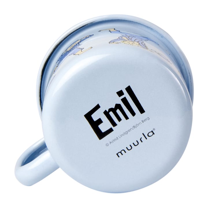 Emil blue Emaillierter Becher 2,5 dl - Light Blue - Muurla