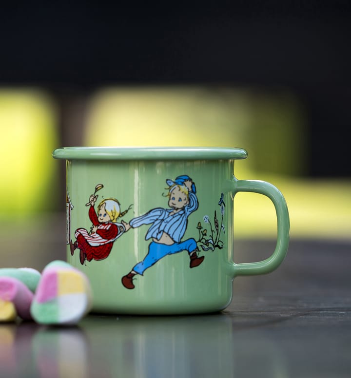 Emil & Ida Emaillierte Tasse 2,5 dl - Green - Muurla