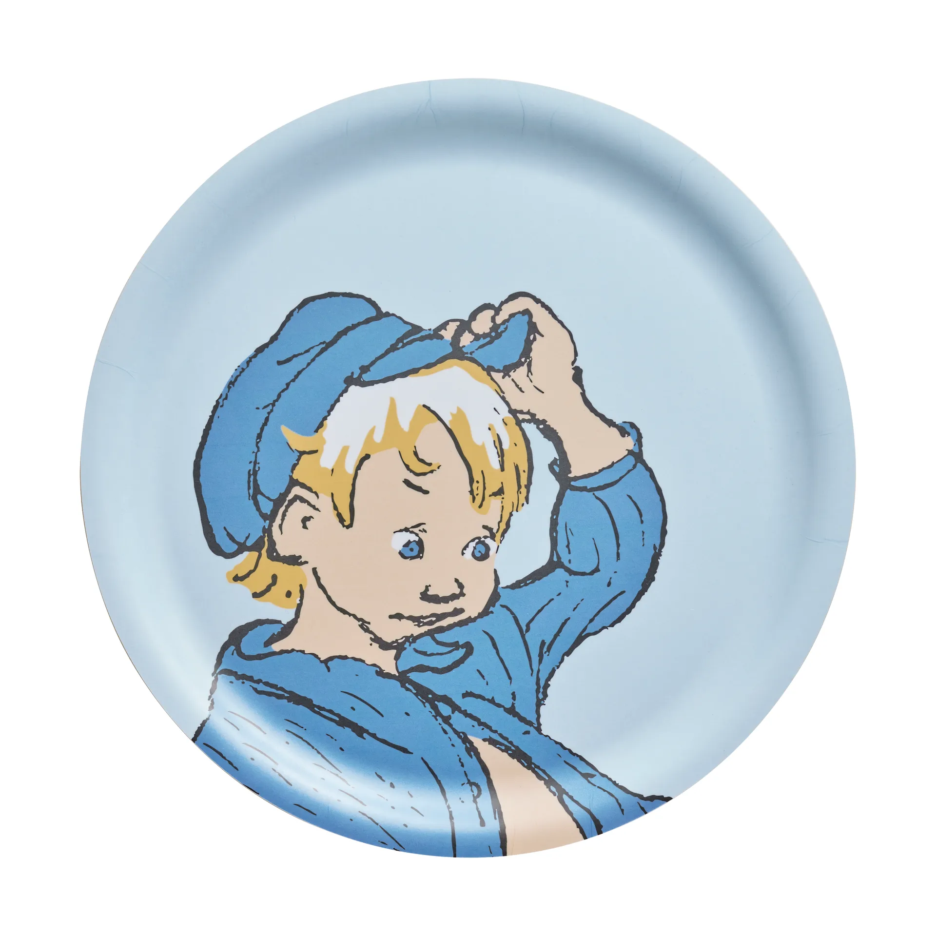 Emil Tablett Ø25 cm, Blau Muurla