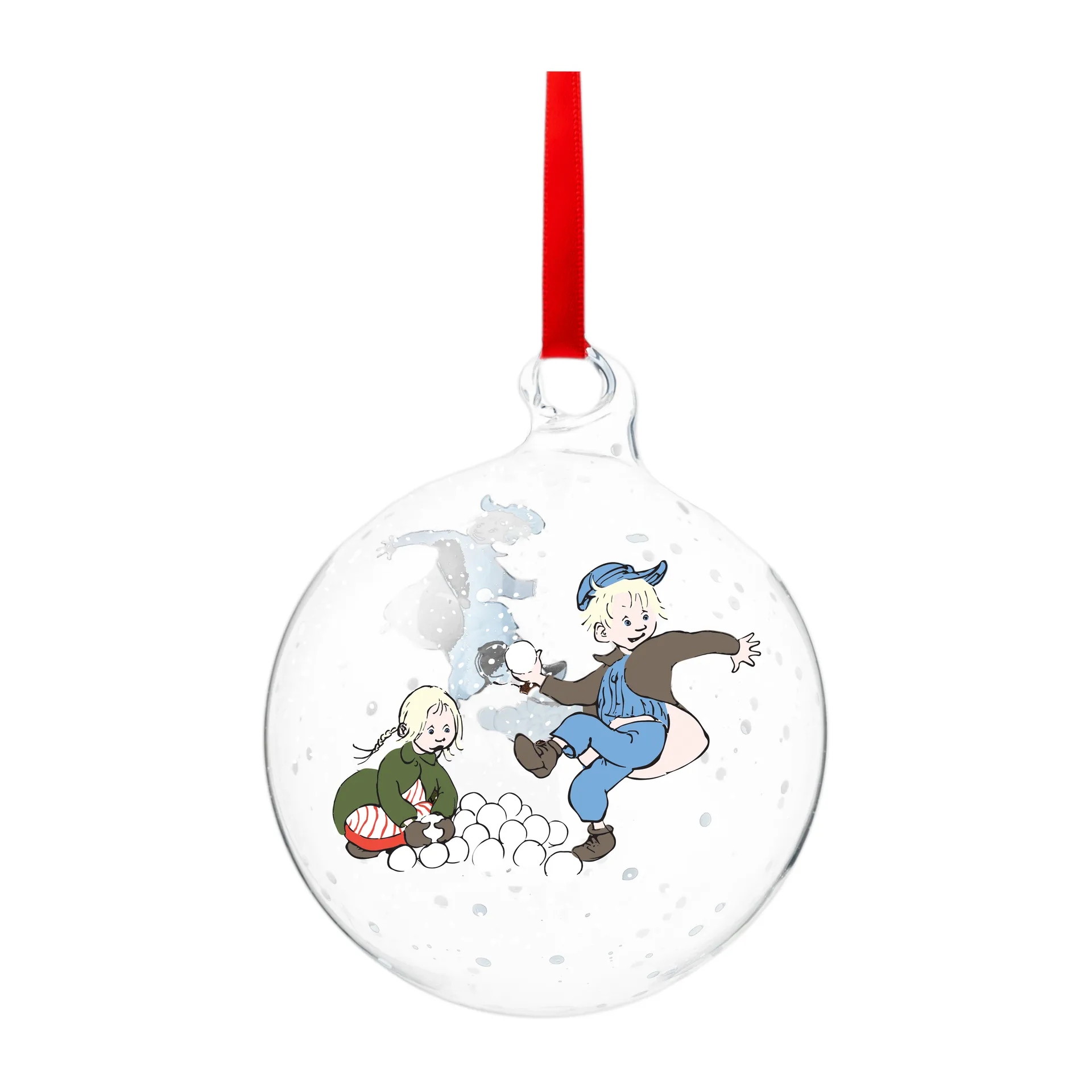 Emil Weihnachtskugel Ø9cm, Michel aus Lönneberga Muurla