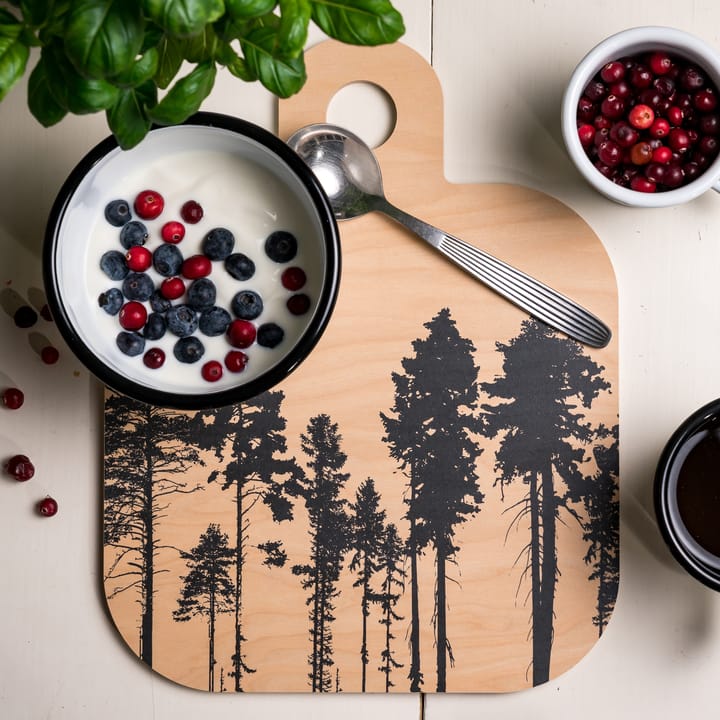 Forest Schneidebrett 25 x 32cm, Natur-schwarz Muurla