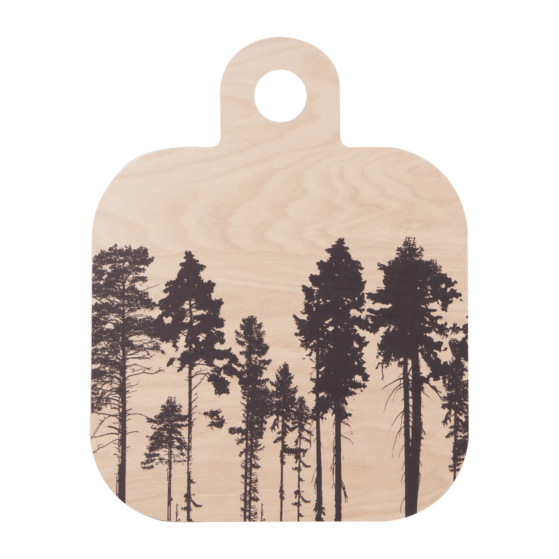Forest Schneidebrett 25 x 32cm, Natur-schwarz Muurla