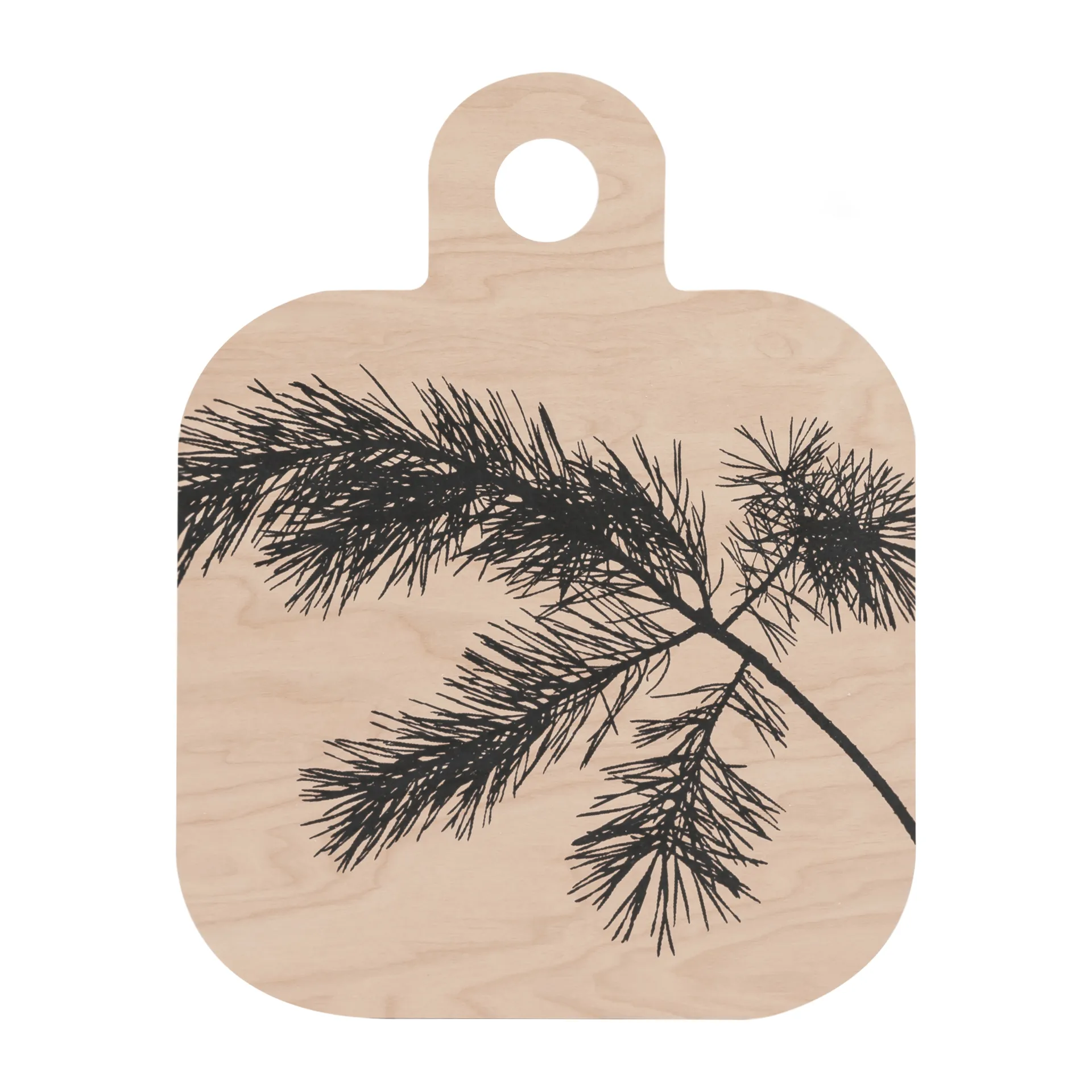 Forest Schneidebrett 25 x 32cm, Natur-schwarz Muurla