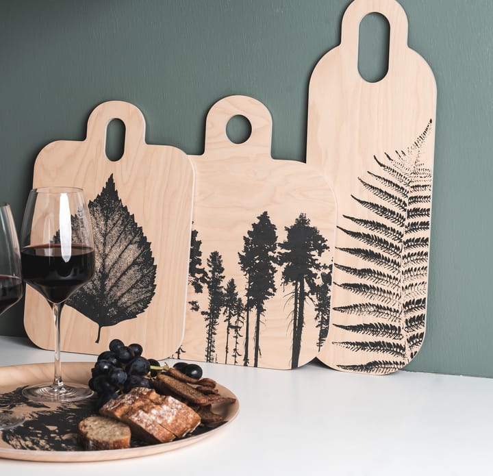 Forest Schneidebrett 25 x 32cm, Natur-schwarz Muurla