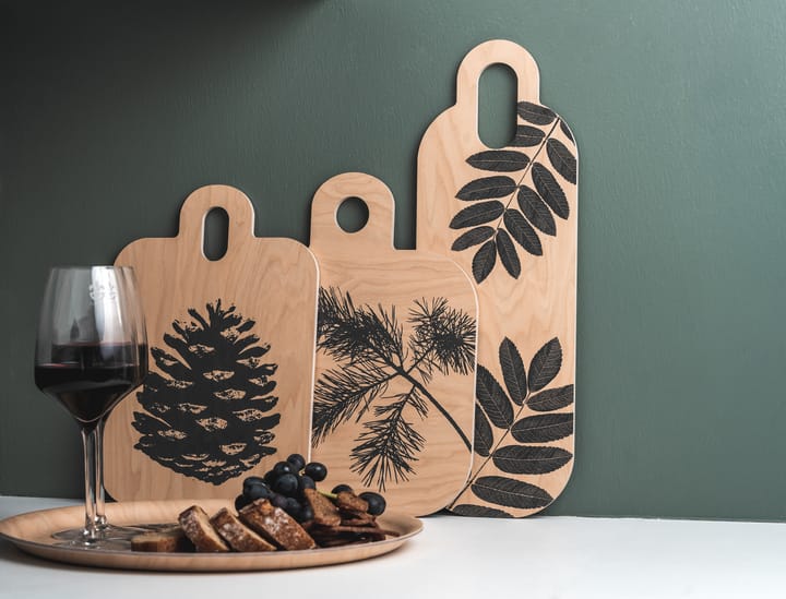 Forest Schneidebrett 25 x 32cm, Natur-schwarz Muurla