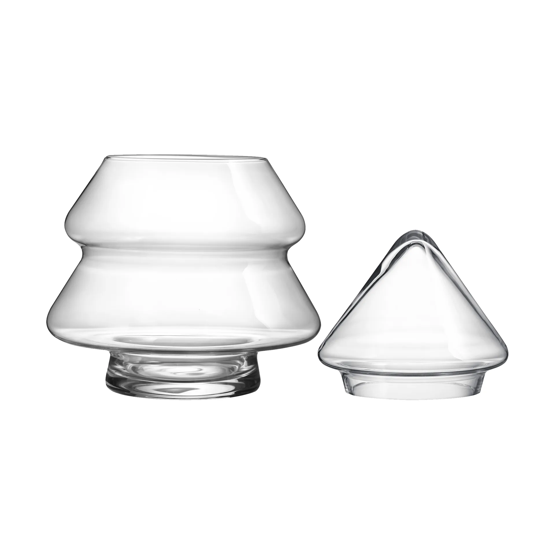 Glass tree Glasdose mit Deckel, 20 cm Muurla