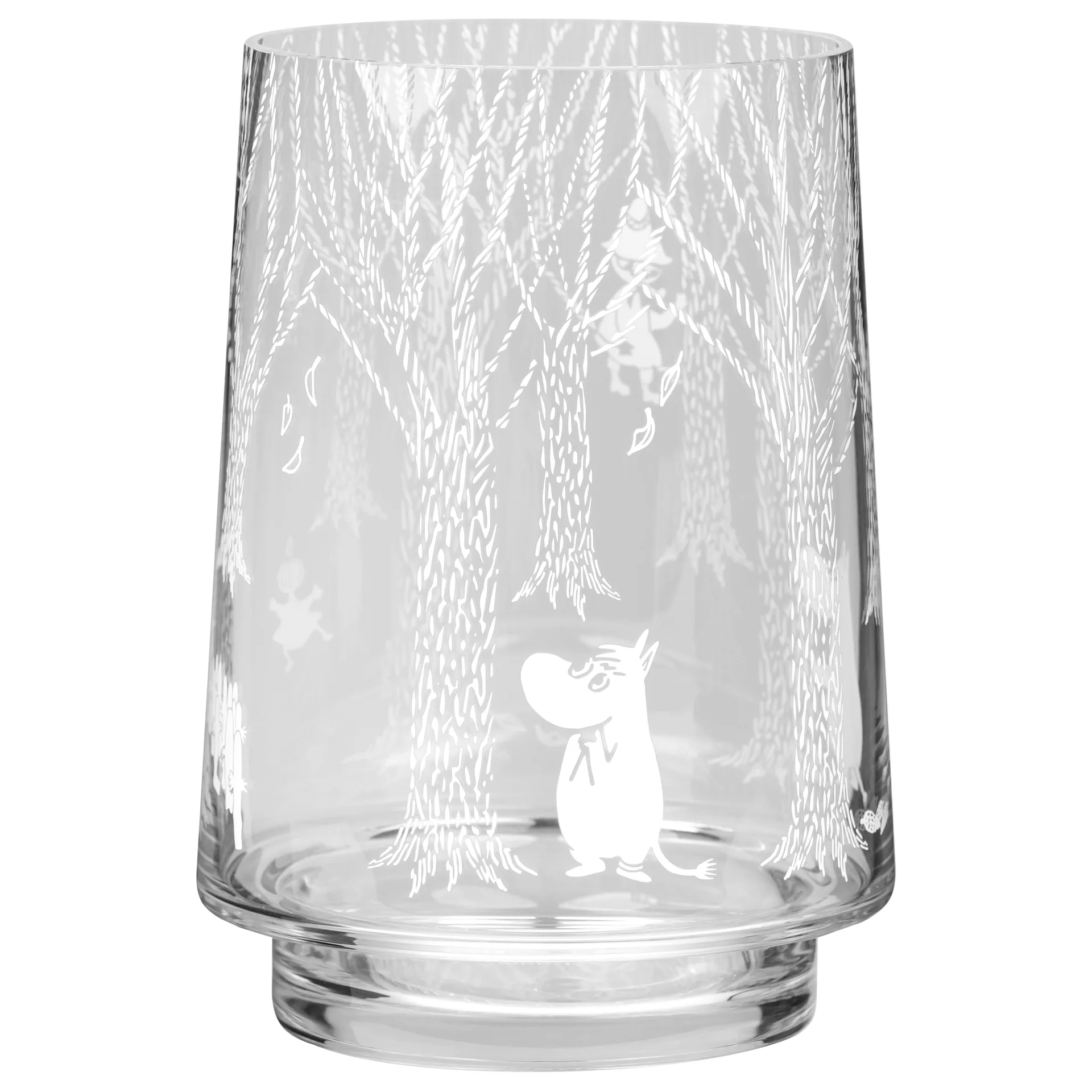 In the Woods Windlicht/Vase 20cm, Klar-weiß Muurla