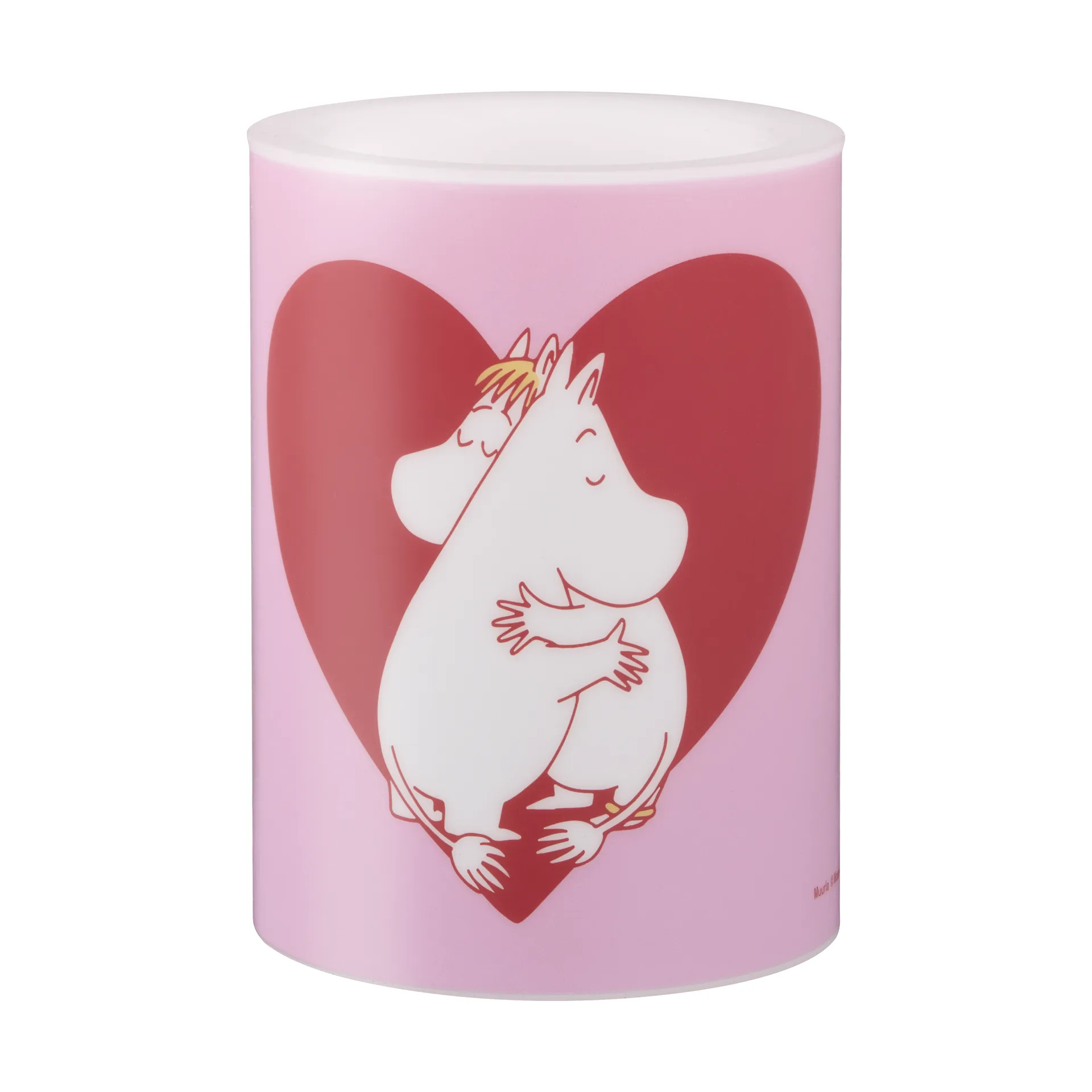 Moomin Blockkerze LED 10 cm, Heart Muurla