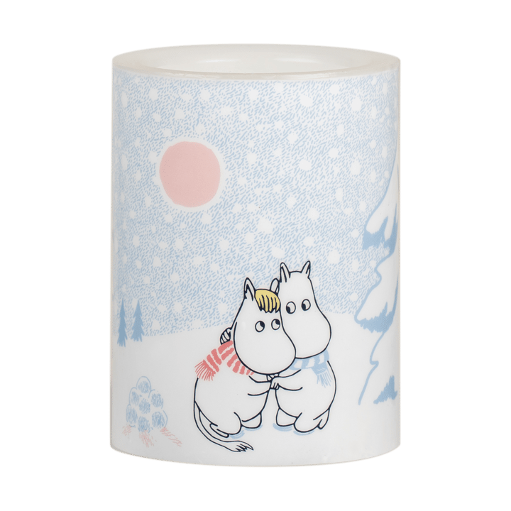 Moomin Blockkerze LED 10 cm - Let it snow - Muurla
