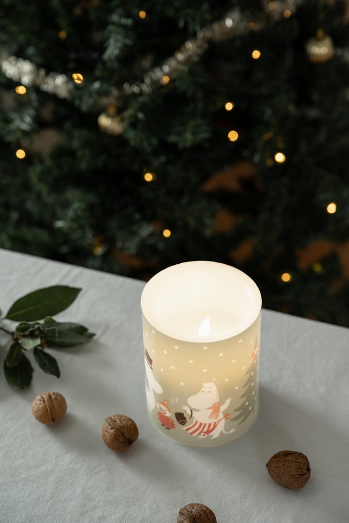 Moomin Blockkerze LED 12,5 cm, Festive spirits Muurla