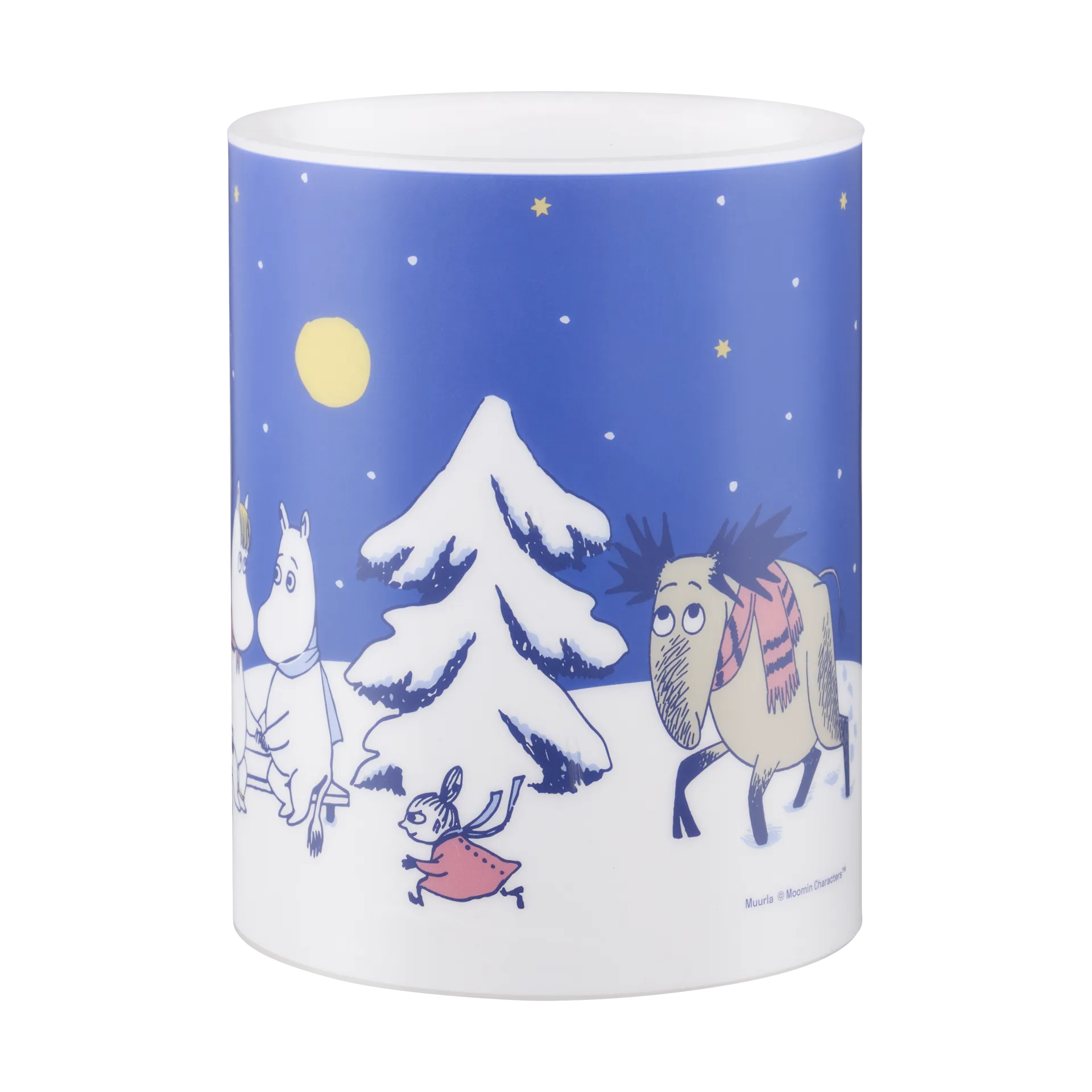 Moomin Blockkerze LED 12,5 cm, Starry night Muurla